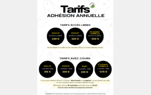 Inscriptions pour la saison 2026/2027