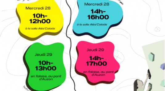 Inscription STAGE escalade, Vacances Toussaint